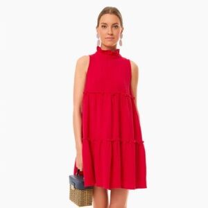 Tuckernuck Pomander Place Red Casual Cotton Gauze Morgan Dress Women’s Size M